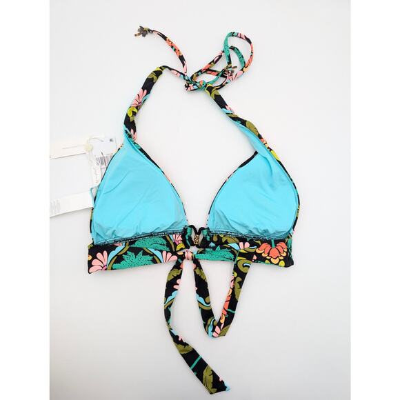 Sunshine 79 Women's Over the Shoulder Thick Strap Swim Top Multi//Palm Size 6 - Picture 6 of 12